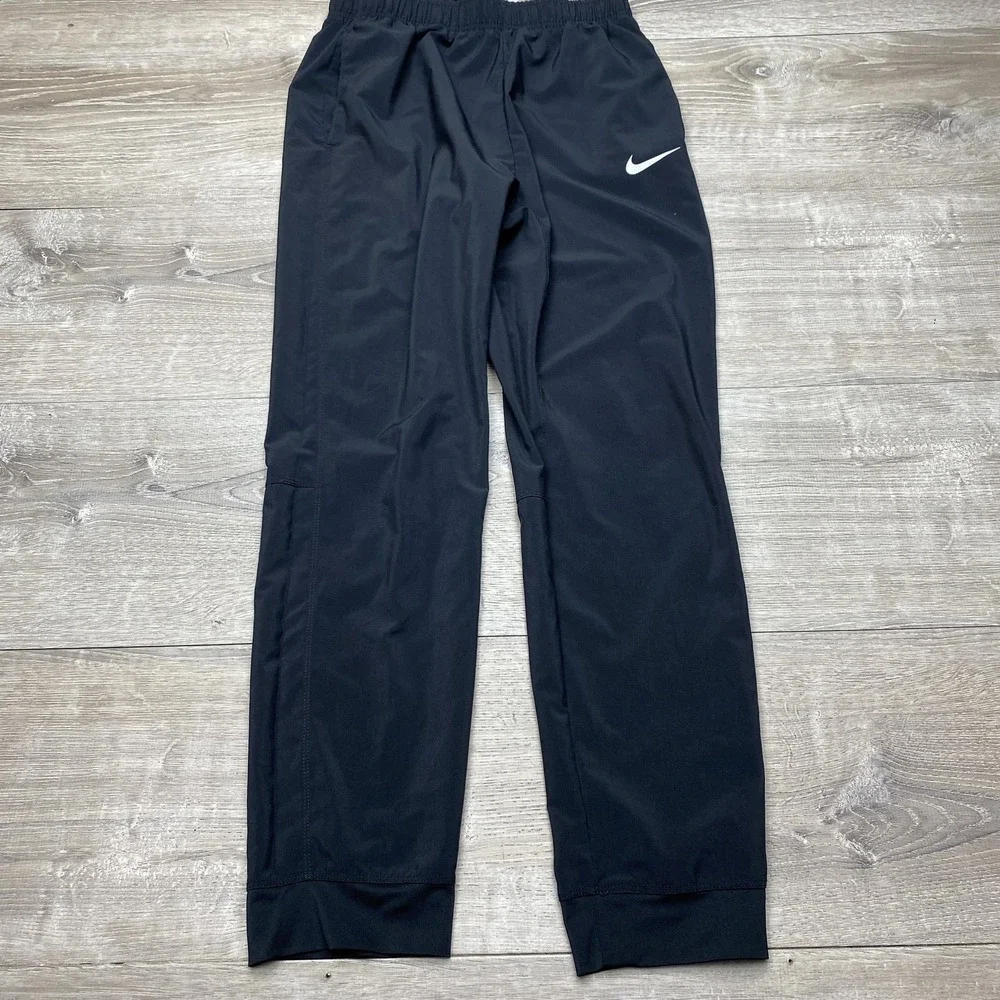 Nike Pants Dri-FIT‎ DD8428-010 Kids XL Black Polyester Spandex Training Joggers